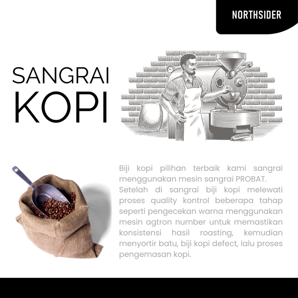 BIJI KOPI ARABIKA ETHIOPIA YIRGACHEFFE Q GRADE WASHED - 1KG NORTHSIDER