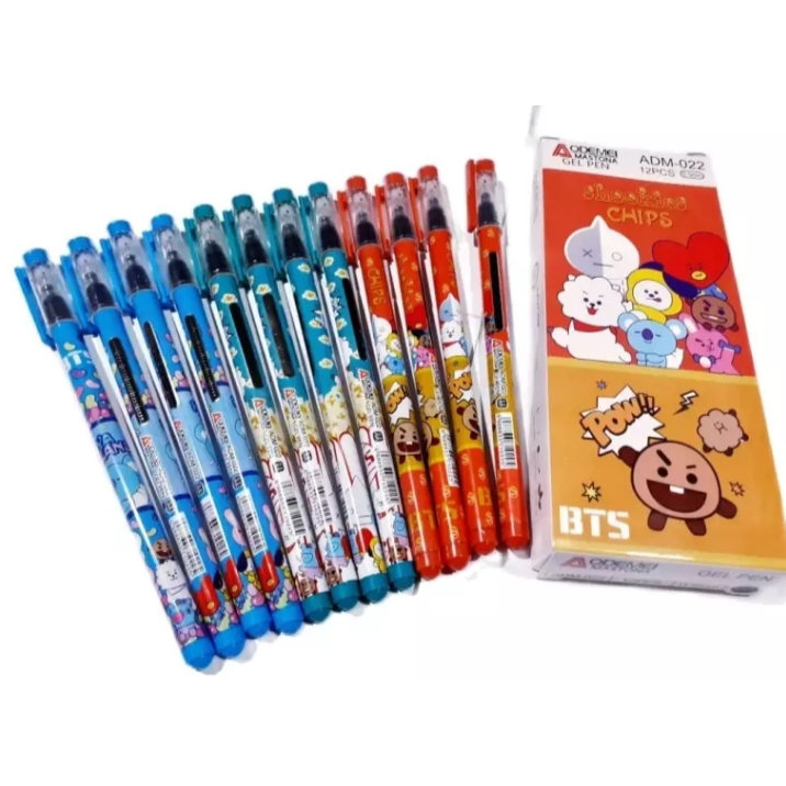 

ROYALE STATIONERY - PULPEN GEL / GEL PEN KARAKTER KARTUN ISI 12