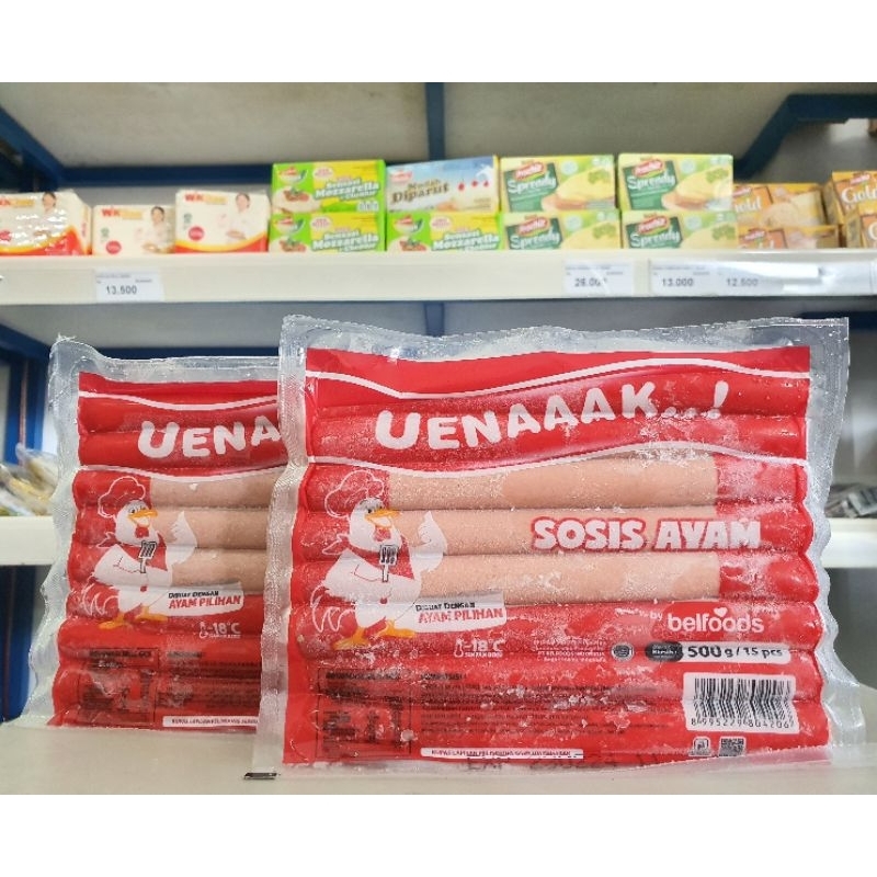 

Belfood Uenak Sosis Ayam 475Gr / Uenak Sosis Ayam 475Gr / Sosis Ayam 475Gr