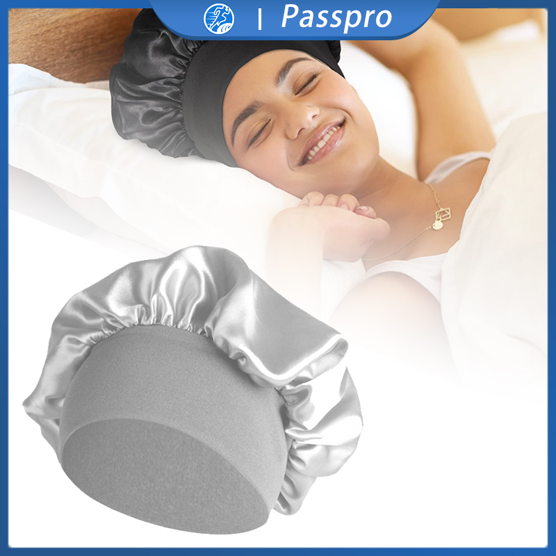 Hair Bonnet Silk Sleeping Cap Hair Protect Pelindung Tidur Pelindung Rambut Rontok