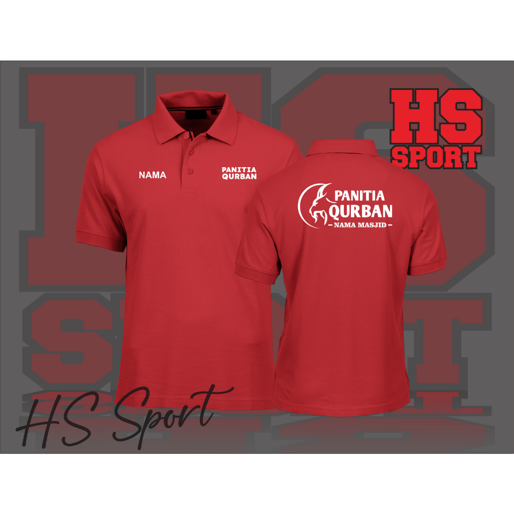 POLO PANITIA QURBAN - BAJU POLO TSHIRT - BAJU POLO KERAH PANITIA QURBAN