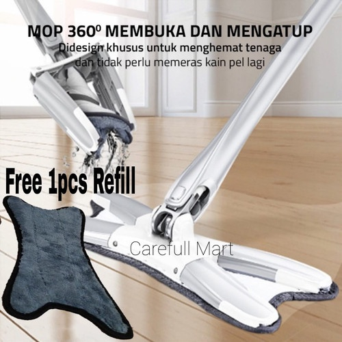 SHENAR (COD), ALAT PEL LANTAI FLEXIBLE PERAS OTOMATIS/ALAT PEL LANTAI PRAKTIS X-SHAPE VANSTAR - LIGHTI X SHAPE MOP TANPA PERAS TANGAN PRAKTIS SUPER MOP