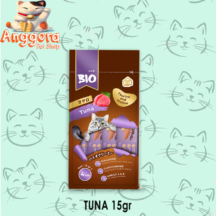 Snack Kucing Bio Creamy 15gr All Varian