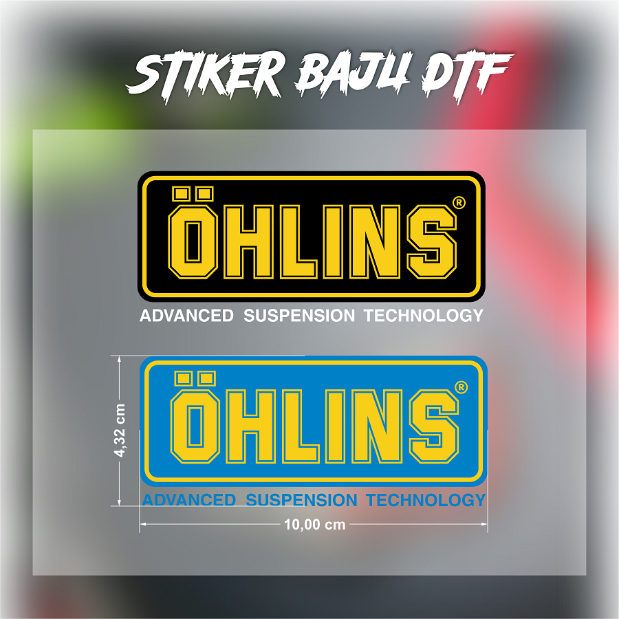 PATCH SABLON DTF SATUAN OHLINS SATUAN