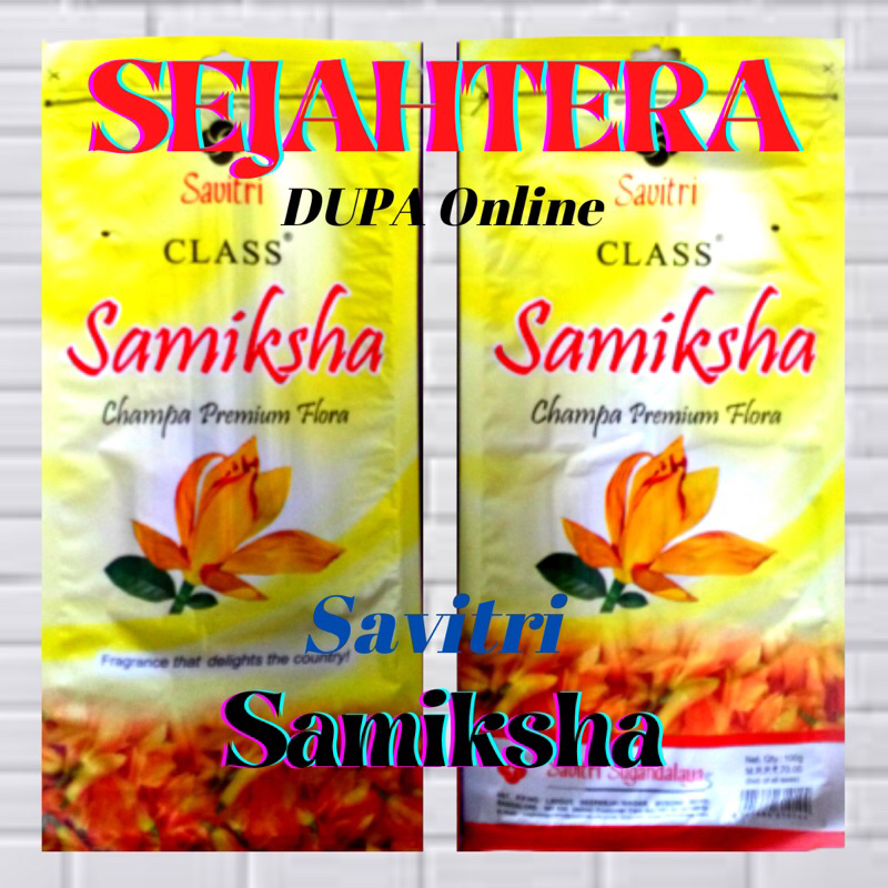 Dupa Savitri Samiksha 22cm 100Gram “CHAMPA” Pouch Dupa Basah