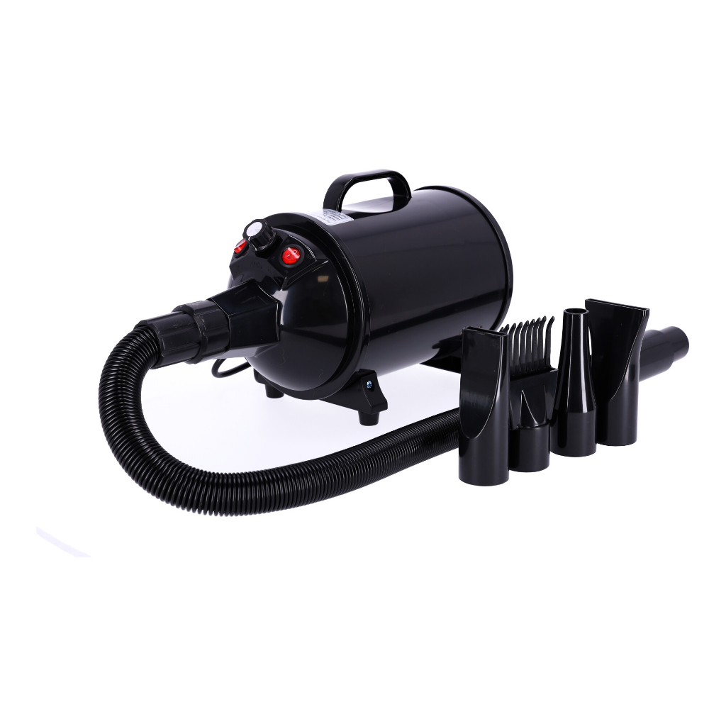 Pengering Bulu Kucing Anjing Hair Dryer for Pets Fast Blow 2400W - H75 - Black