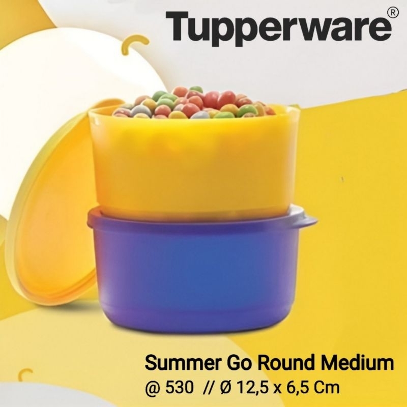 Summer Go Round Medium Tupperware Ecer / Satuan