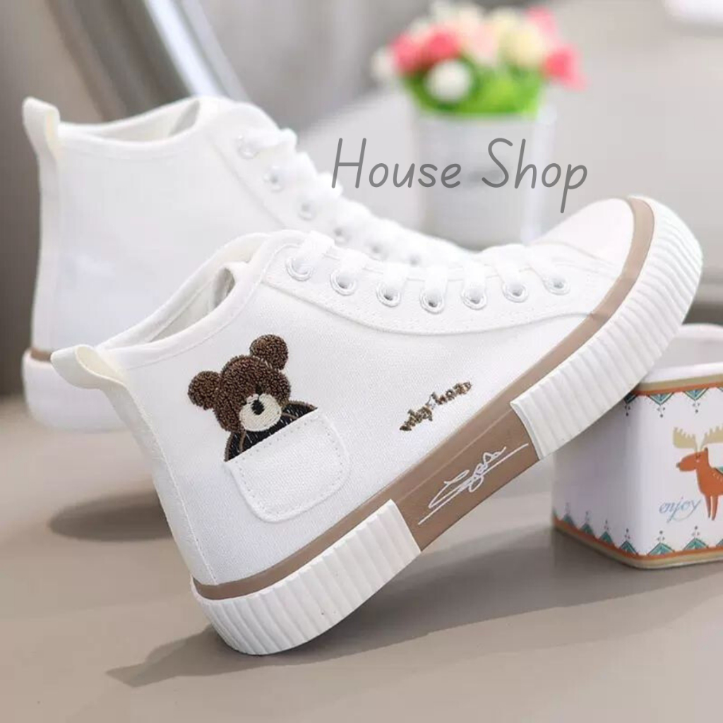 HS-0255 [ Bisa COD ] Sepatu Sneakers Kanvas Wanita - Sneakers Import - Sepatu Wanita Casual - Sneaker Fashion Terbaru-Sepatu Canvas Wanita Import sytel Korea High Quality