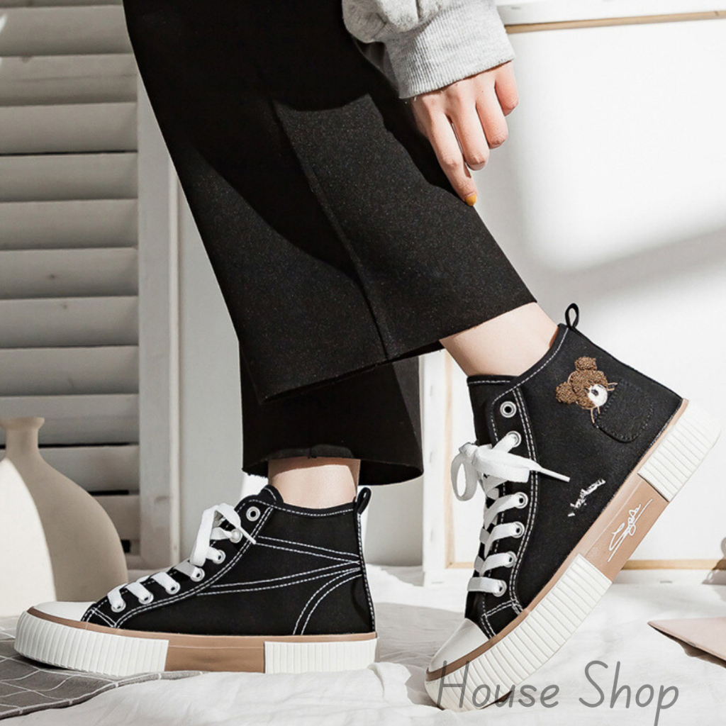 HS-0255 [ Bisa COD ] Sepatu Sneakers Kanvas Wanita - Sneakers Import - Sepatu Wanita Casual - Sneaker Fashion Terbaru-Sepatu Canvas Wanita Import sytel Korea High Quality