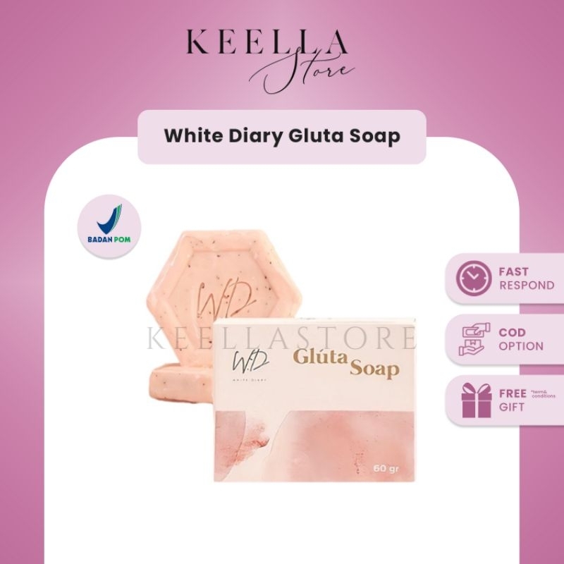 White Diary Gluta Body Soap sabun pemutih Whitening collagen kolagen colagen