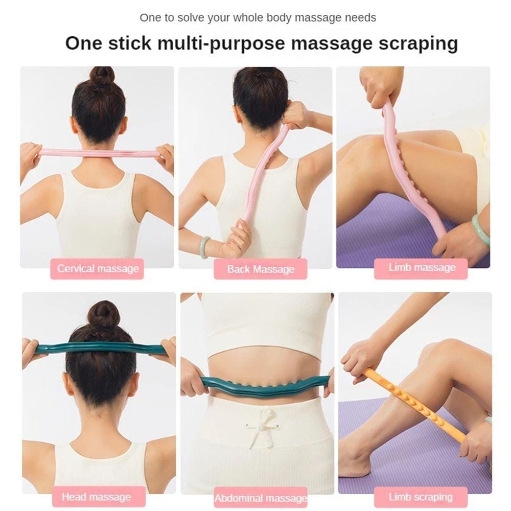 laristerus79 TONGKAT PIJIT ABS gua sha massage stick terapi leher bahu punggung alat pijat punggung alat pijat leher alat pijat perut S020