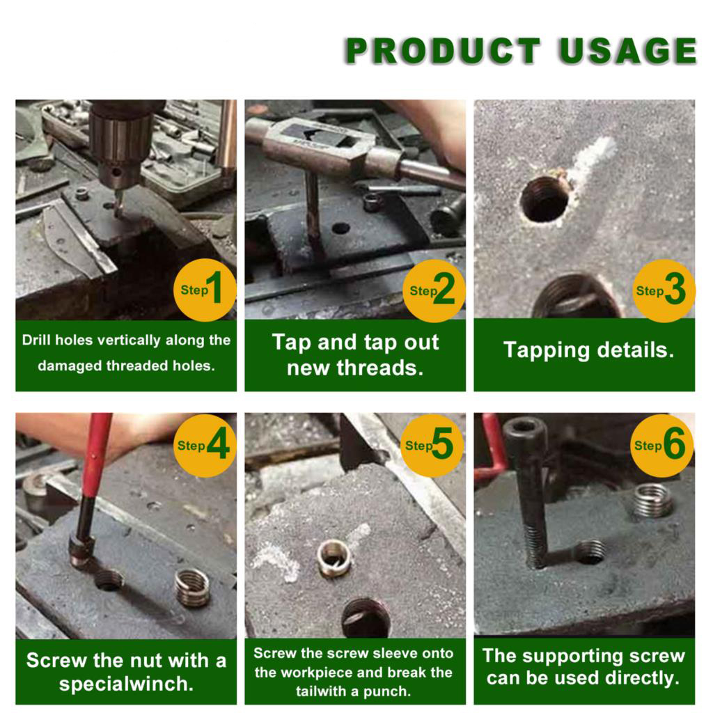 131Pcs Benang Perbaikan Alat Kit untuk M5 M6 M8 M10 M12 Set Master Ekstraktor Injektor Diesel Benang Memutar Mata Bor Helicoil Jenis Benang Alat Perbaikan Kit