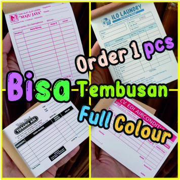 

cetak nota | kuitansi bisa satuan ecer tembusan full color
