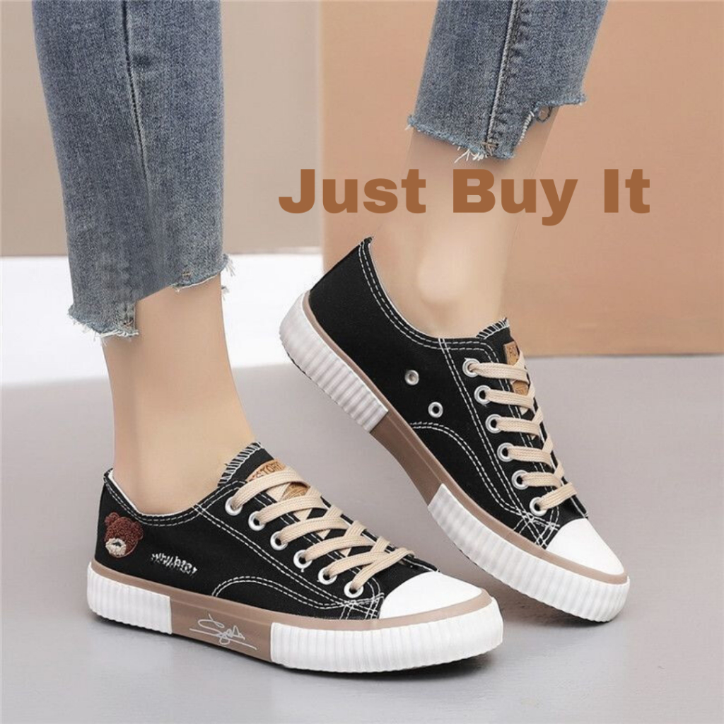 JBI-0251[ Bisa COD ] Sepatu Wanita Sneakers Tali Kanvas dan Elegan Sepatu Import Original Terbaru-Sepatu Canvas Wanita Import High Quality