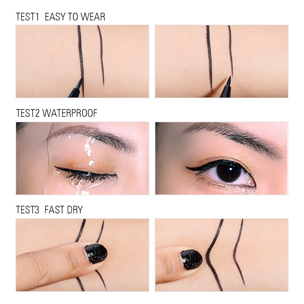 SACE LADY Eyeliner Tahan Air Long Lasting Smudge-proof Slim Tip Eye Makeup