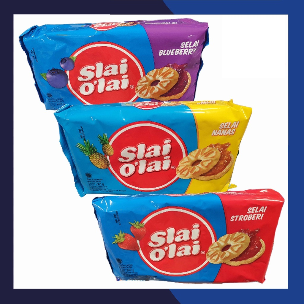 

Slai Olai Family Pack @192gr { Biskuit dengan Selai Buah Manis dan Asli }