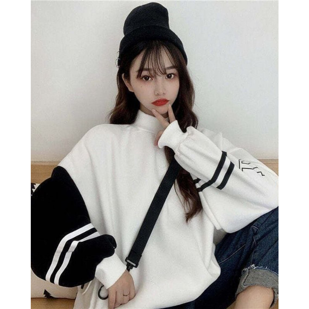 SOO JIN SWEATER OVERSIZE ATASAN WANITA SWEATER KOREAN STYLE