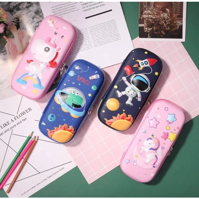 

Kotak Pensil / Tempat Pensil Karakter Gambar 3D / Timbul