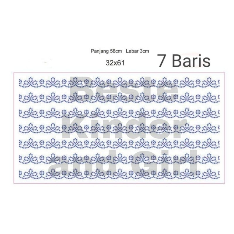 BUNGA SAMBUNGA PAYET SWAROVSKI LIUK SILVER HITAM MOTE GOSOK