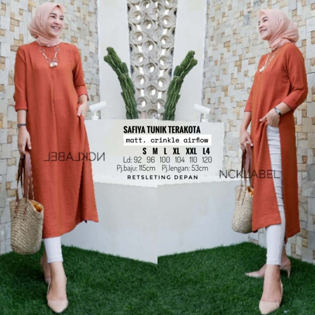 SAFIRA TUNIK CRINKEL WANITA NEW