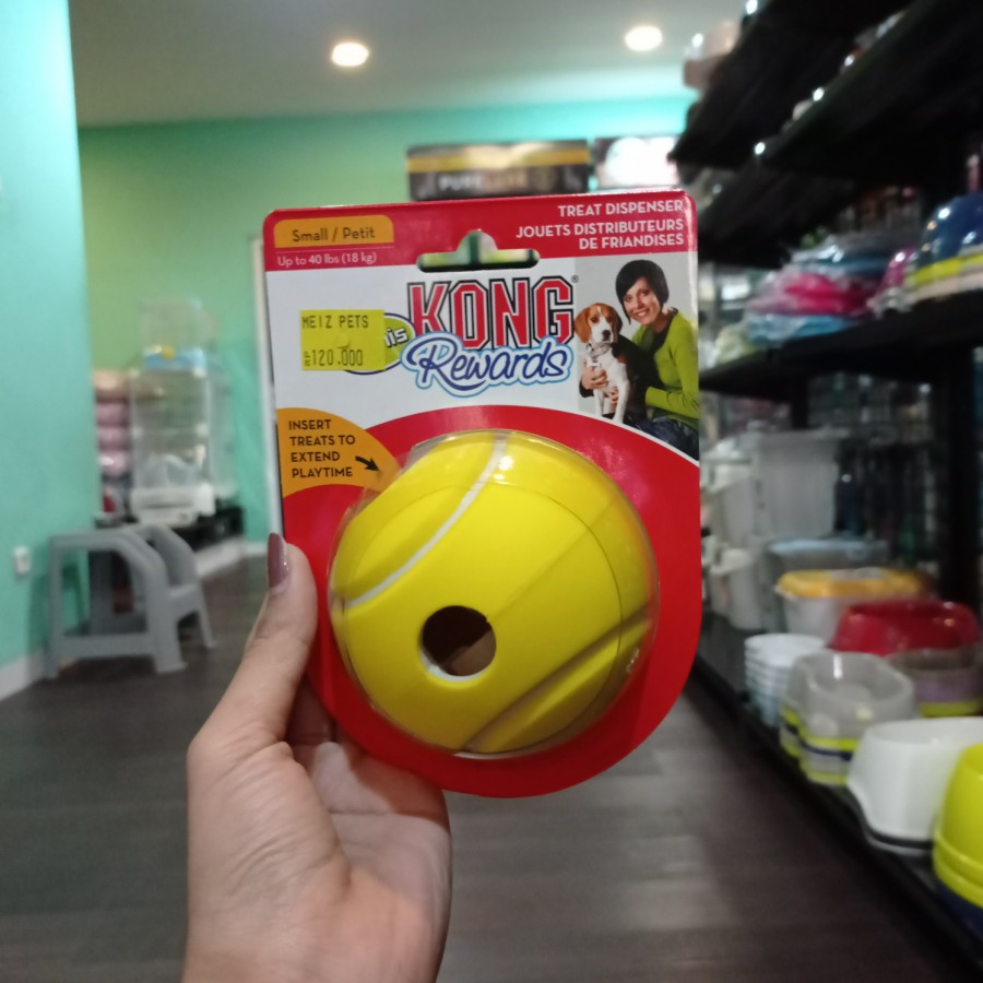 Mainan anjing kong ball PEP33 reward tennis small