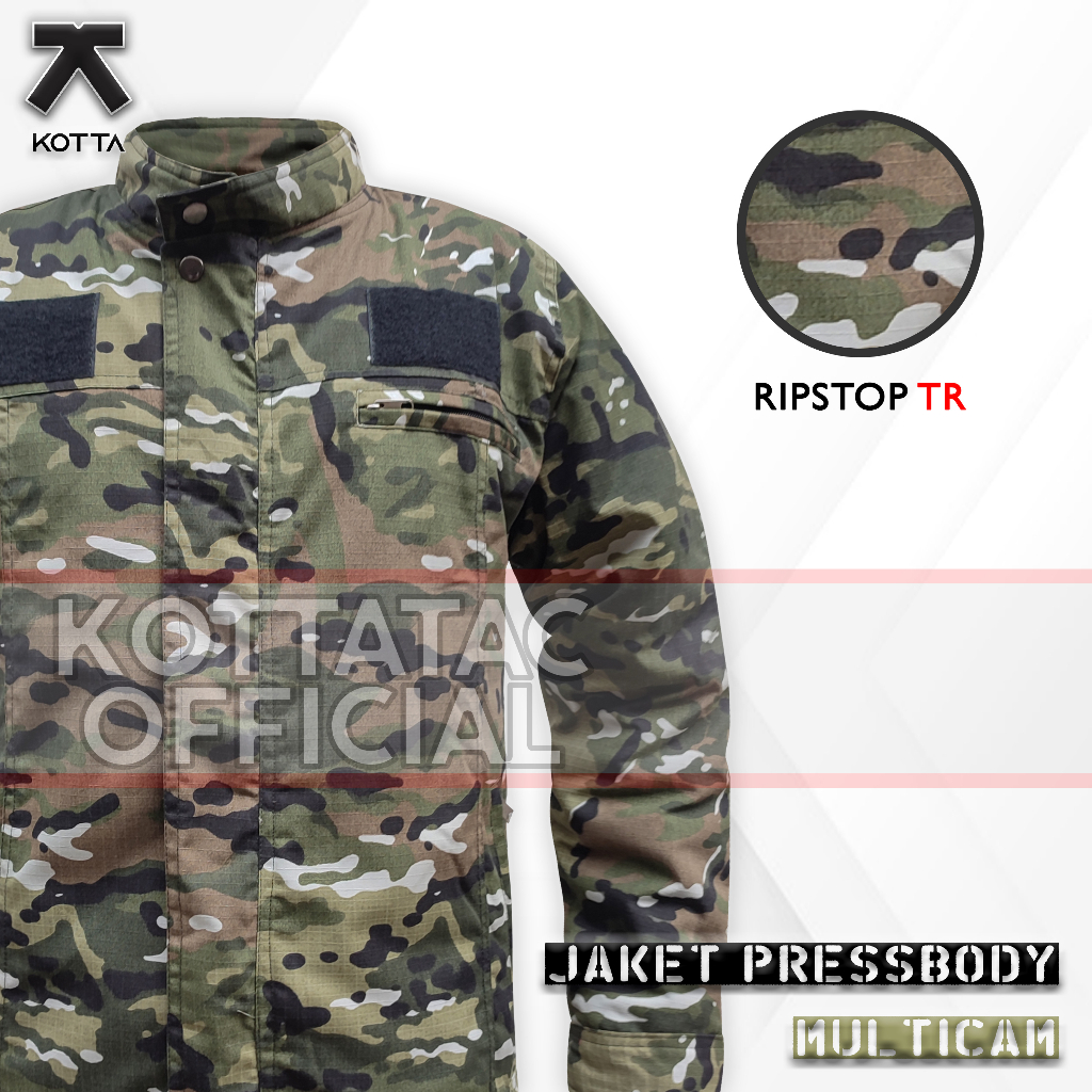 JAKET TACTICAL MULTICAM - JAKET PRESSBODY ARMY MULTICAM - JAKET ABG TAKTIKAL OUDTDOOR LORENG MULTICAM TERBARU