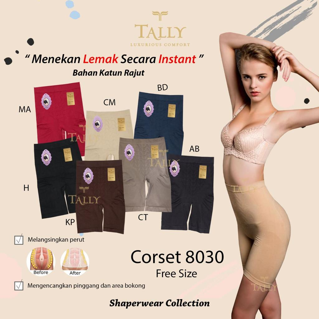 CELANA KORSET 8030 TALLY - TALLY Corset celana 8030 Pengecil perut dan Paha Celana Dalam Korset Pelangsing Pengecil Perut Paha Pinggang Tally 8030