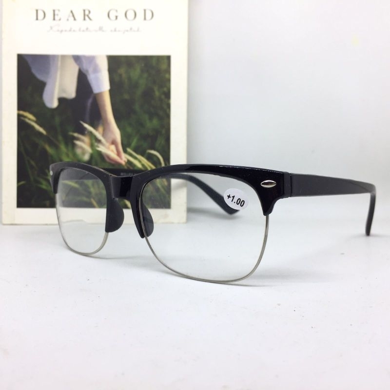 HS809 Kacamata Baca Double +1.00 sd +3.00 Bisa Untuk Jalan Dan Baca Model Cowok Cewek