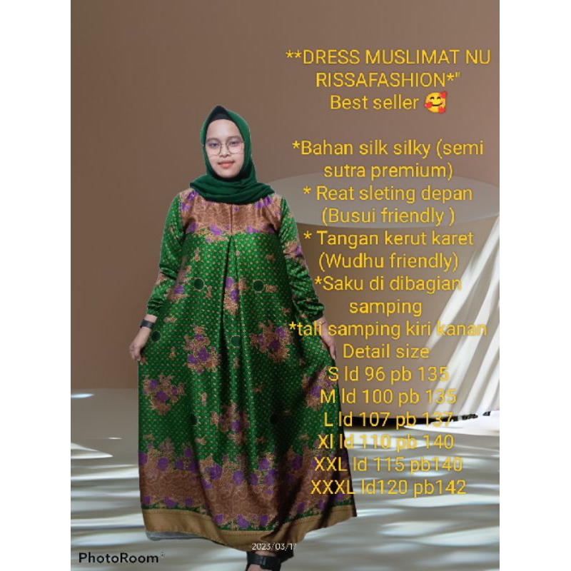 gamis muslimat NU//baju gamis muslimat NU warna terbaru// gamis batik muslimat NU model terbaru//mod