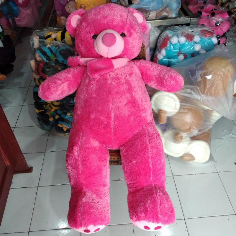 Boneka Beruang Premium Telapak Pluffy Plupi 1.3M Lembut Label SNI Boneka Boba Jumbo Lucu Lembut Cangkir Milk Tea Bahan Yelvo Tinggi 50 cm Label SNI Murah
