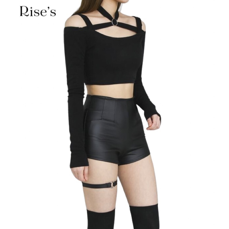 Hot Pants Leather strich and hotty stretchy by Rise's