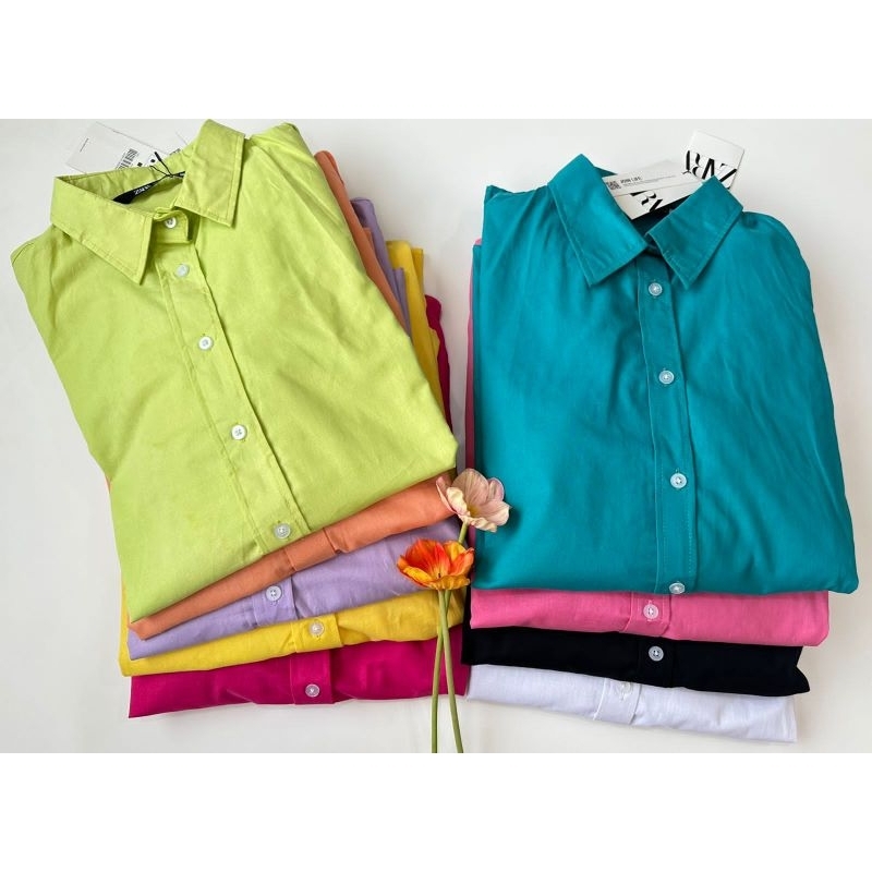 Zr Poplin cotton shirt