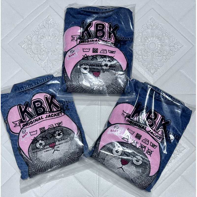 JAKET JEANS ANAK//JAKET ANAK PEREMPUAN KARAKTER BORDIR MEONG USIA 2-7 TAHUN