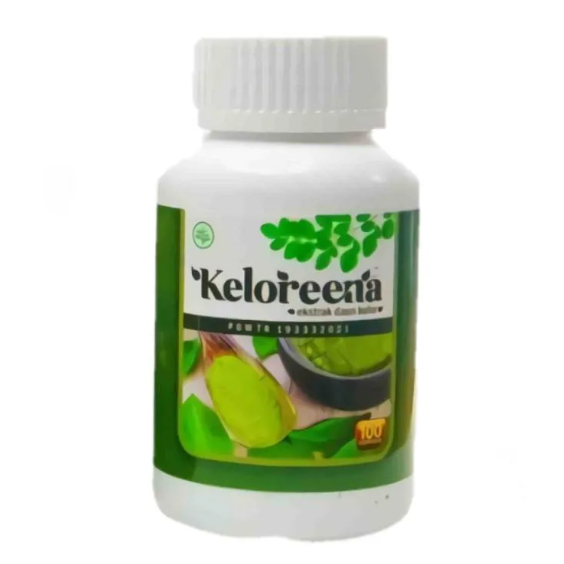 KELOREENA - DAUN KELOR ASLI 100% ORIGINAL ISI 100 KAPSUL