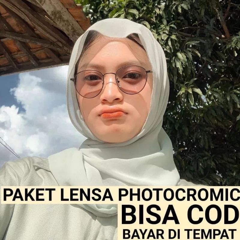 Frame 2733 Kacamata Photocromic Wanita / Kacamata Minus Photocromic / Kacamata Untuk Wajah Kecil