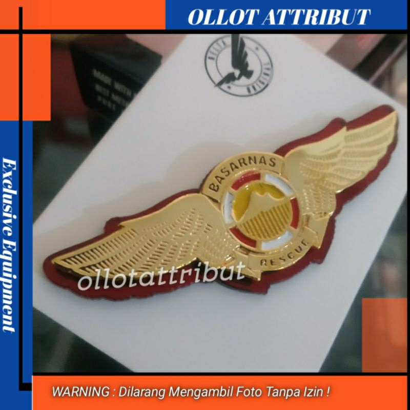 WING BASARNAS RESCUE | PIN BASARNAS PREMIUM