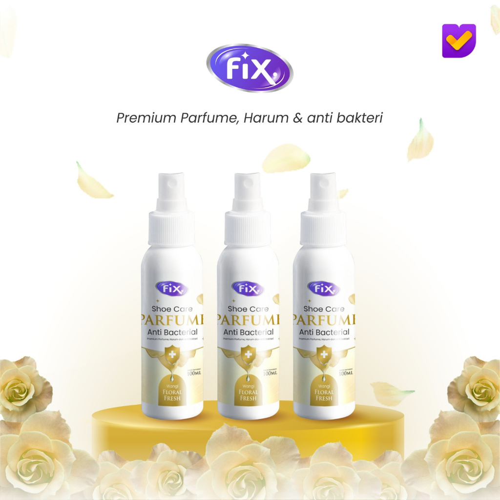 FIX Shoes Care Parfum Anti Bacterial Khusus Sepatu Anti Bau Ampuh 100 ML