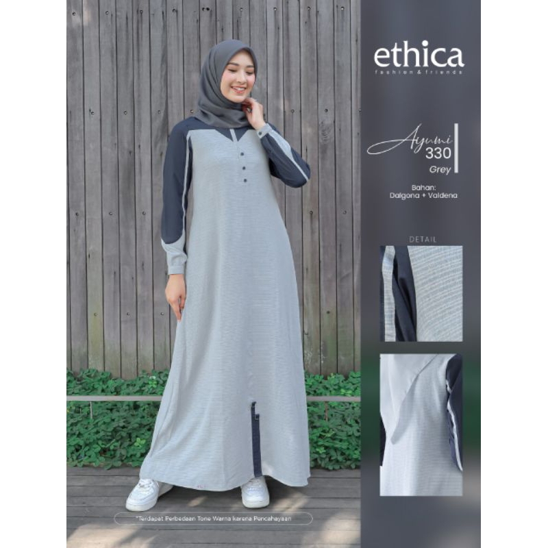 Ethica Gamis Ayumi 330 (Grey, Plum)