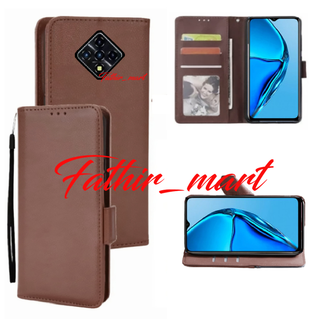 Case Dompet Hp INFINIX ZERO 8 Case Leather Flipcase Cover Kulit Casing Dompet