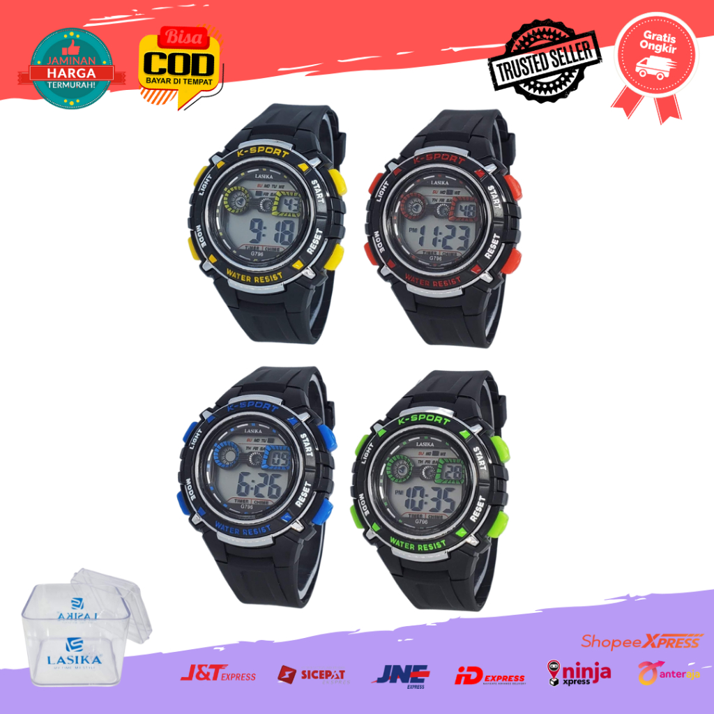 [COD] Jam Tangan Sport Digital Anak Remaja Lasika 701 Kecil Water Resist Anti Air