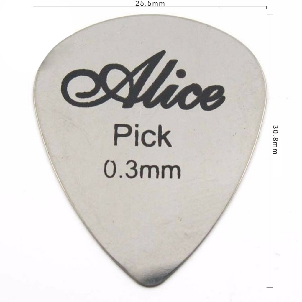 3pcs Alice Stainless Steel 0.3 mm Pick Gitar