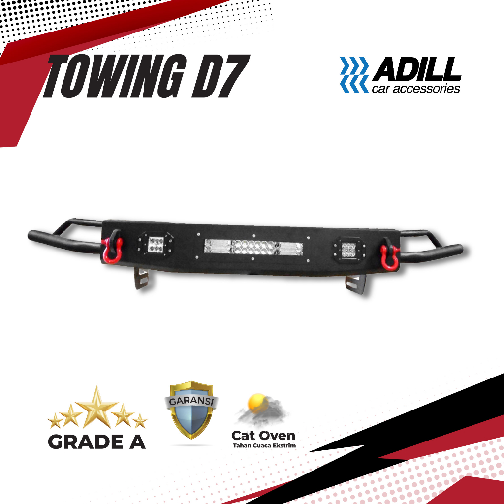 Towing Bar Depan D7 Fortuner Pajero, Innova, Avanza, Xenia, Rush, Terios