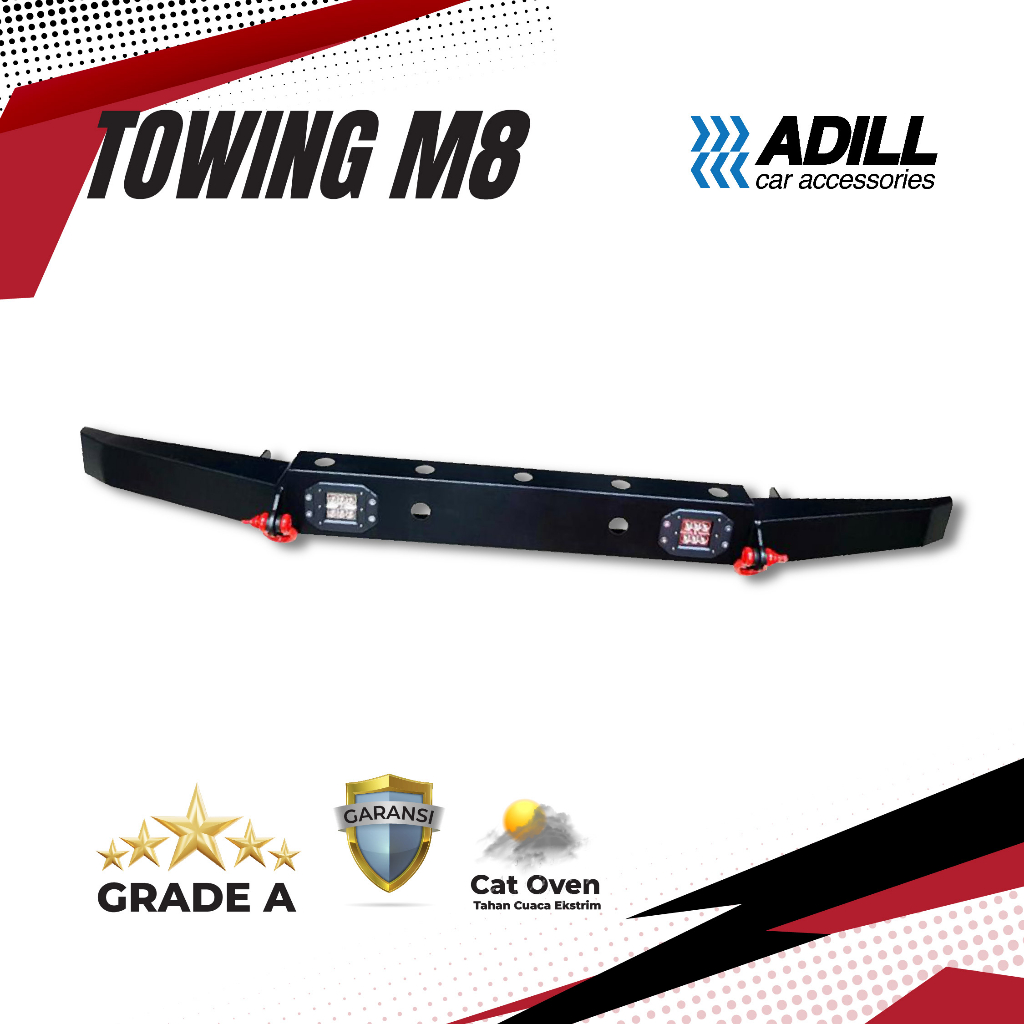 Towing Bar Belakang M8 Fortuner Pajero, Innova, Avanza, Xenia, Rush, Terios