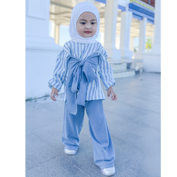 3-5TH SETELAN ANAK MAISHA ONE SET ANAK PEREMPUAN CRINKLE