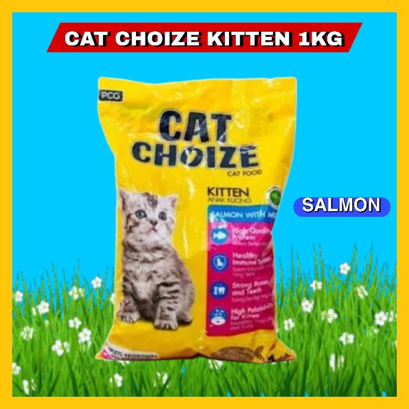 GPSS- Cat Choize Kitten 1Kg Cat Choize Tuna Cat Choize Salmon Cat Choize 1Kg Makanan Kucing Pelet Kucing Makanan Basah Kucing Snack Kucing Makanan Anjing Wet Food Dry Food Makanan Anak Kucing Vitamin Kucing Minyak Ikan