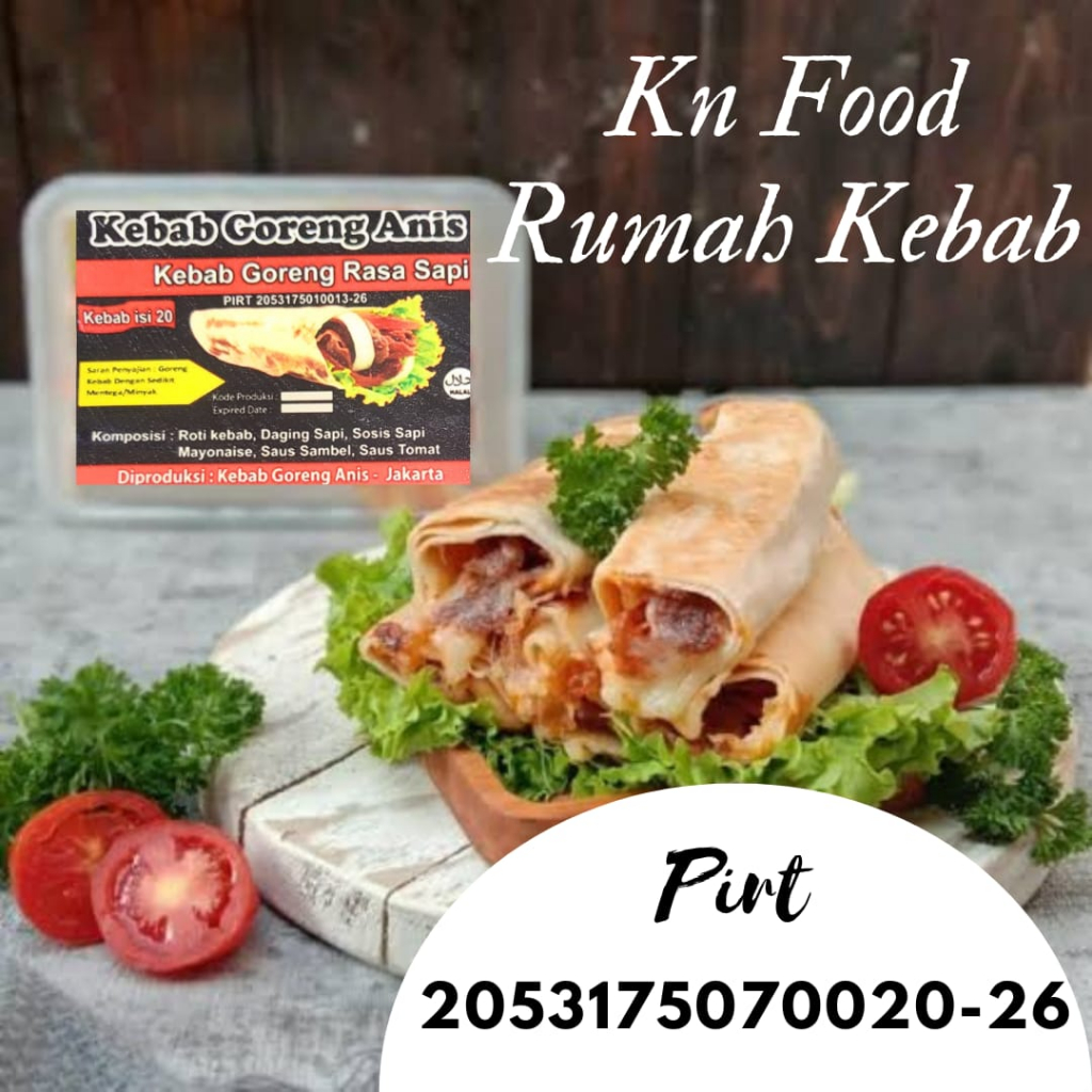 

Kebab Frozen Original Beef Isi 20pcs/box Khusus GoJek Grab