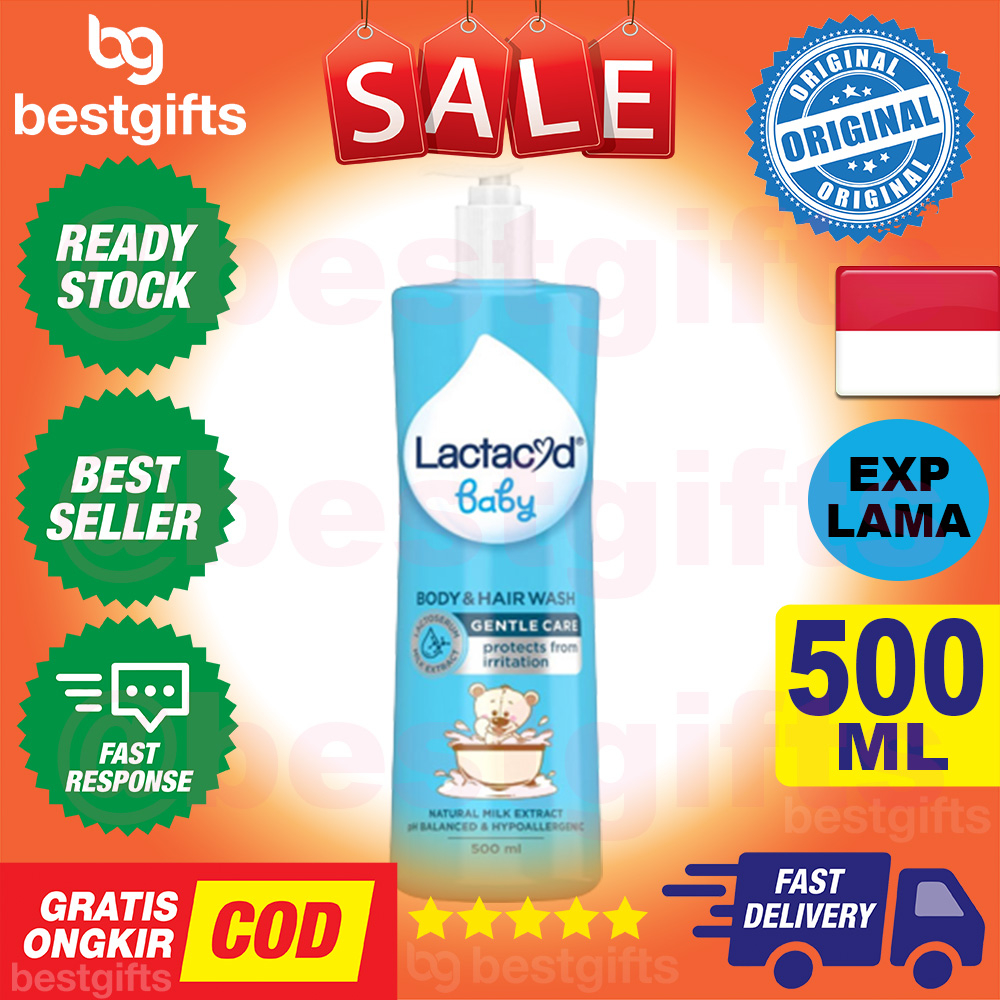 LACTACYD BABY LIQUID SOAP GENTLE CARE / EXTRA MILK SABUN BAYI UNTUK MELINDUNGI DARI IRITASI DAN MENJAGA KELEMBABAN 500 ML