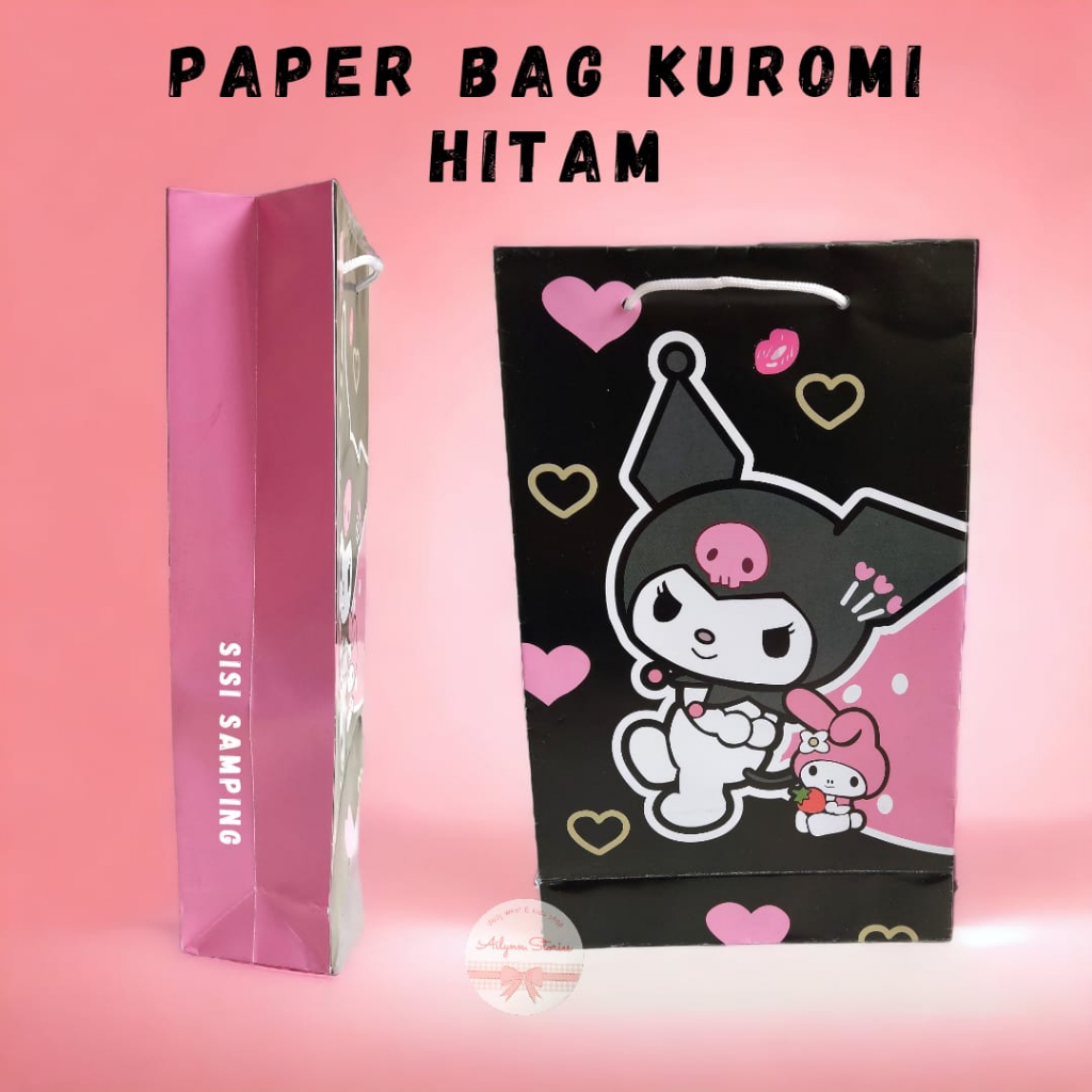 Paper bag / Goodie Bag / Tas Souvenir bergambar 30x19x6,5cm