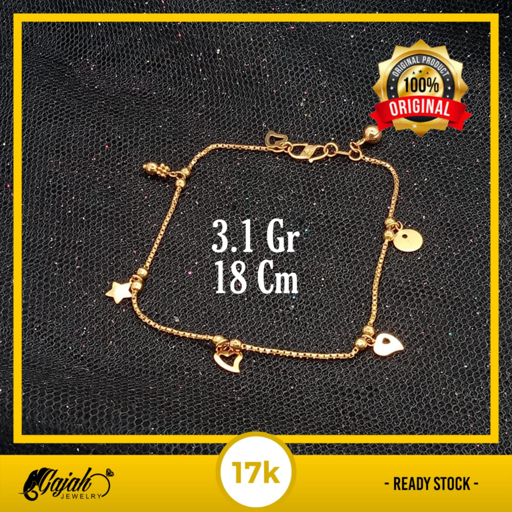 Gelang Emas 17K - 3.1 Gr Kadar 750 - 5176