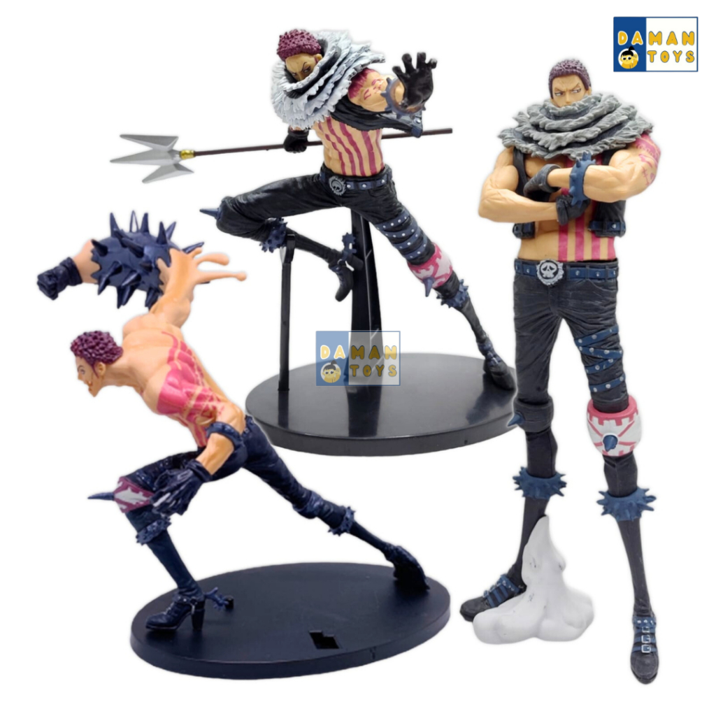 Action Figure Anime Charlotte Katakuri Battle Record One Piece King of Shapes Grandista PVC